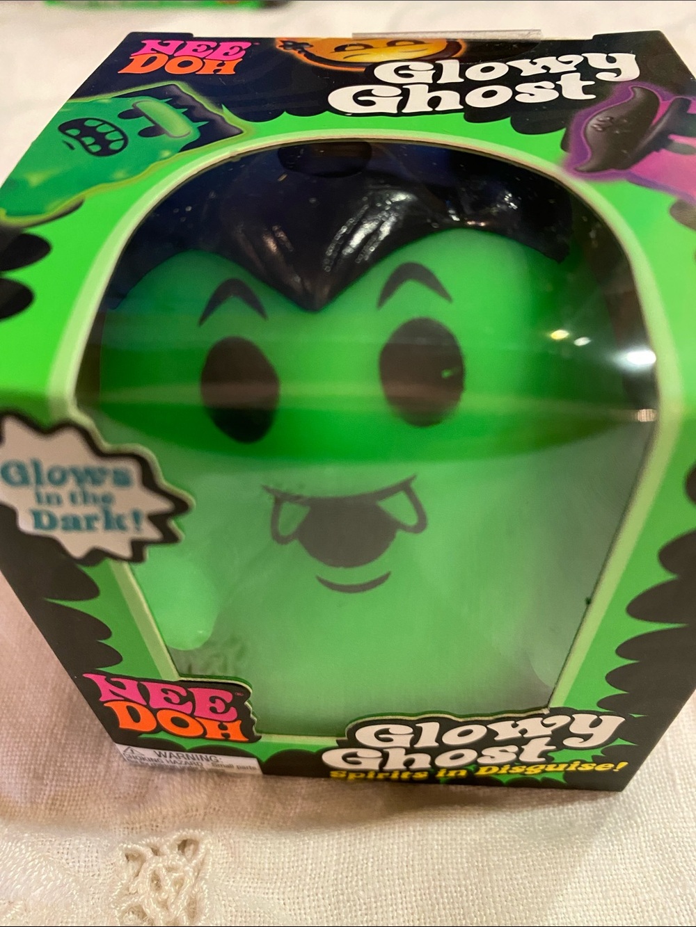 NeeDoh Nee Doh Glowy Ghost Squishy Halloween NEW in Box NIB